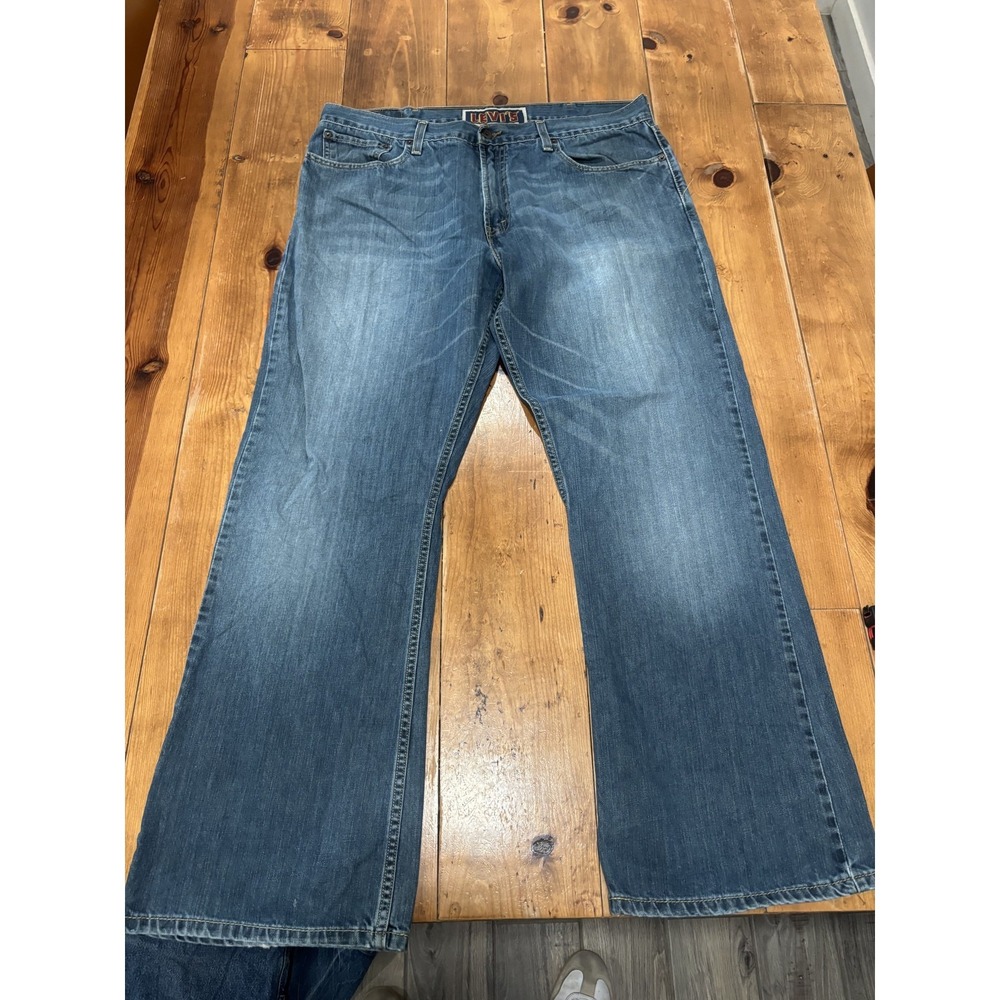 Levi's 527 Low Boot Cut Men's Jeans W38 L30 Medium Wash Blue Denim